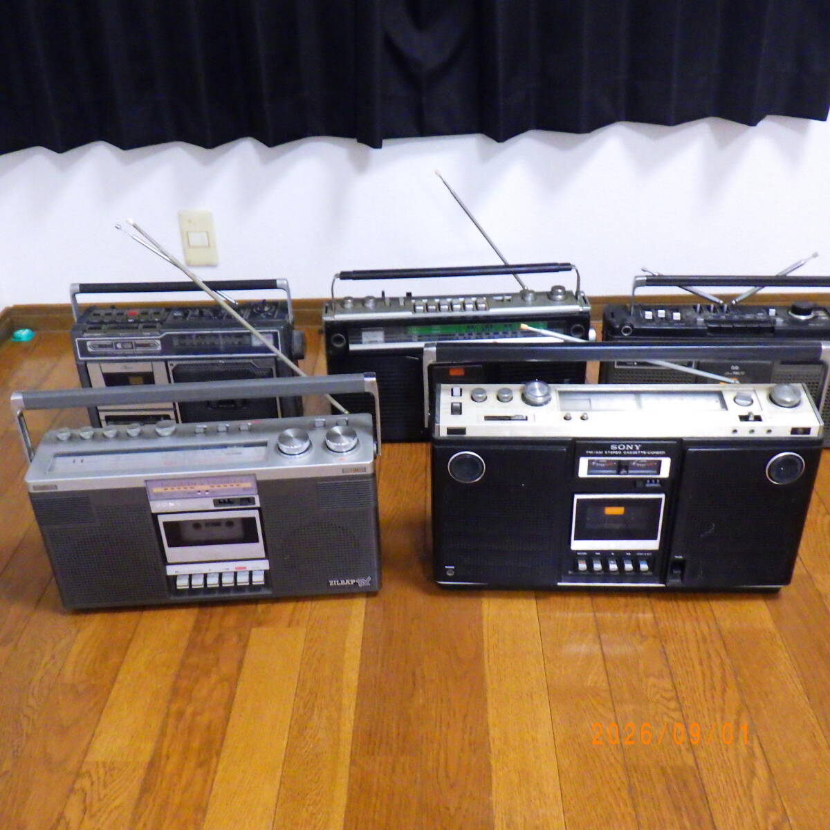 希少 80年代 AIWA CS-J50 アイワ 昭和 レトロラジカセ 電源ケーブル