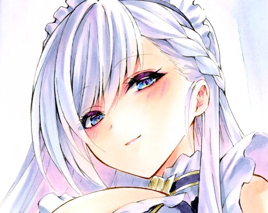 新品】同人 手描きイラスト アズールレーン アズレン 花月 色紙の落札