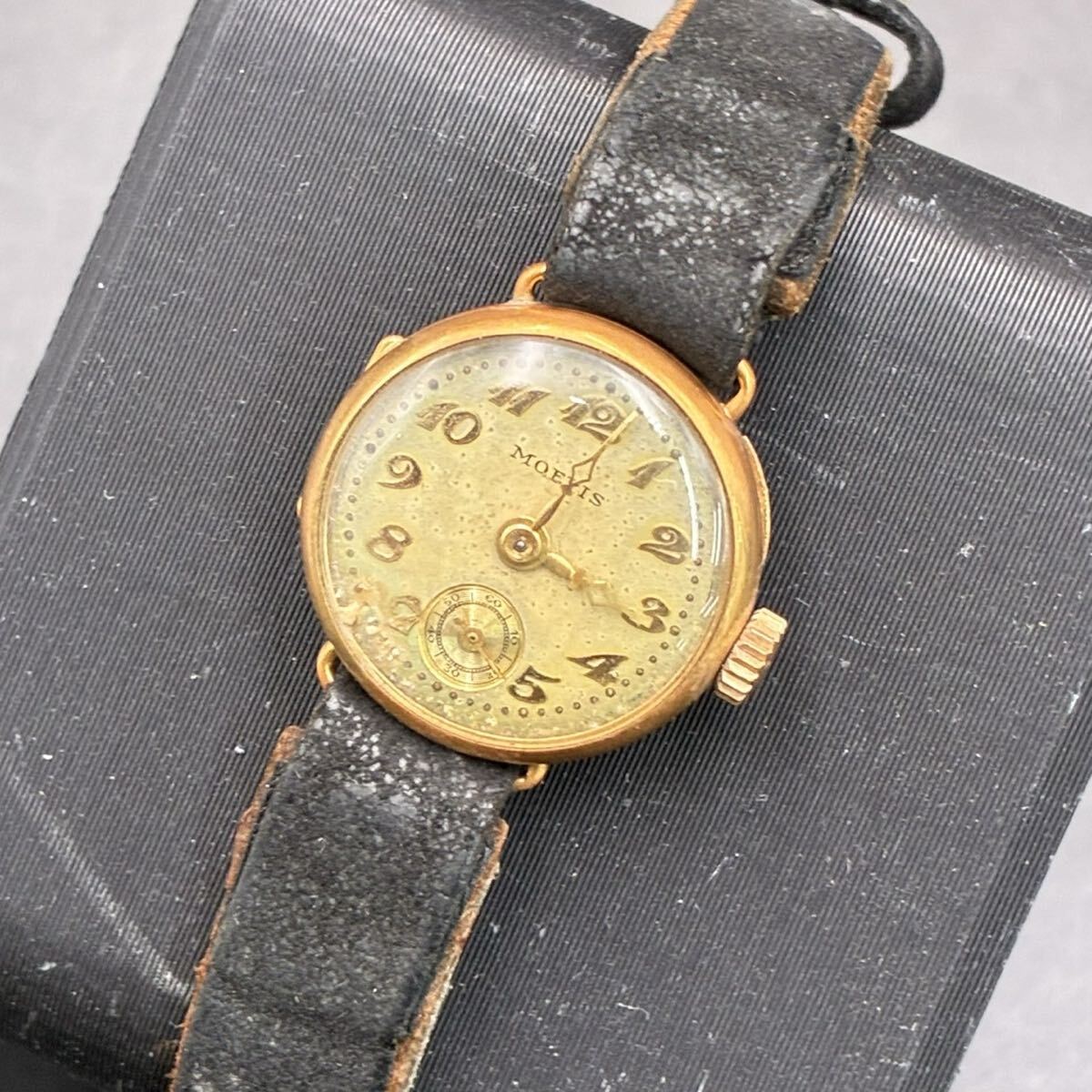 中古】正規【MOERIS/モーリス 18K/750 22.8g】アンティーク 18K 金無垢 