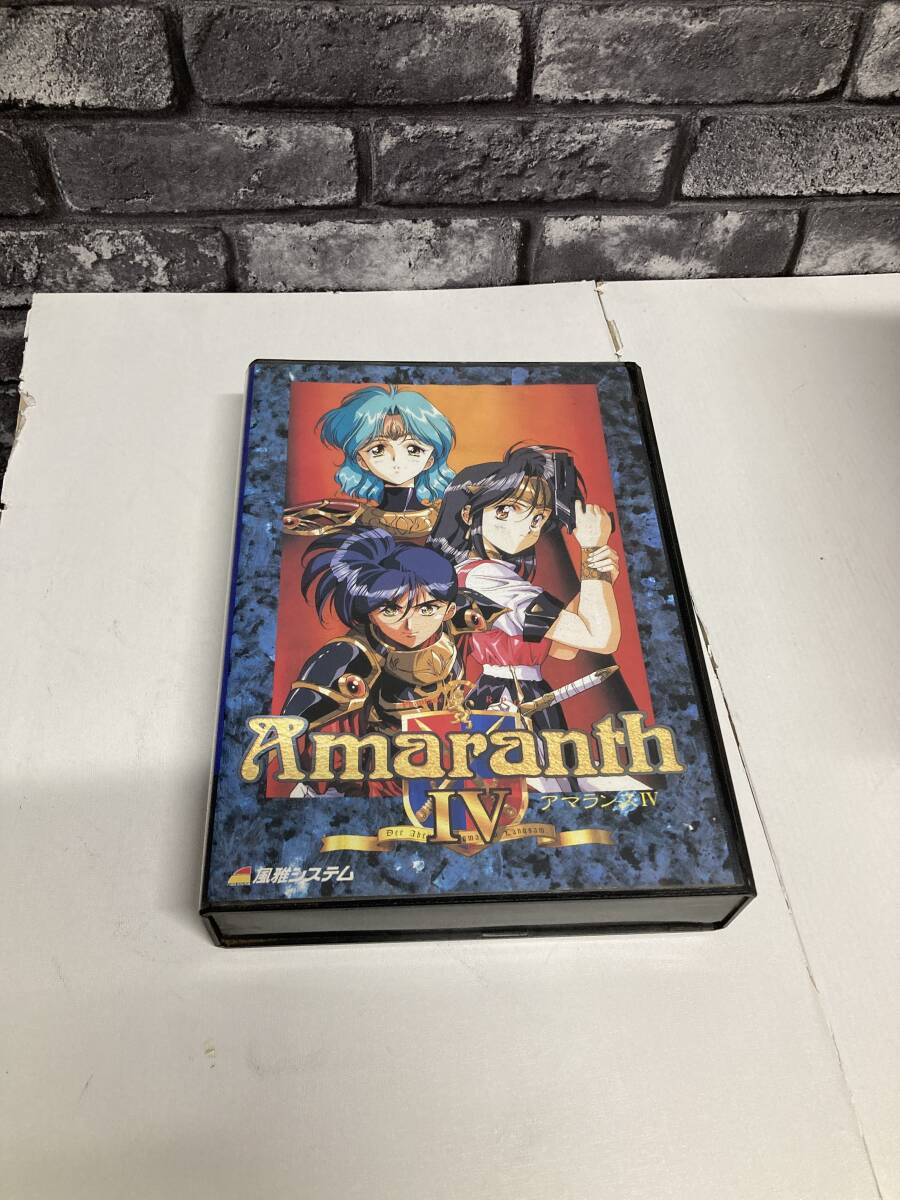 PC98 アマランス4 風雅システム 3.5インチ 2HD 箱/説明書付属 作動確認