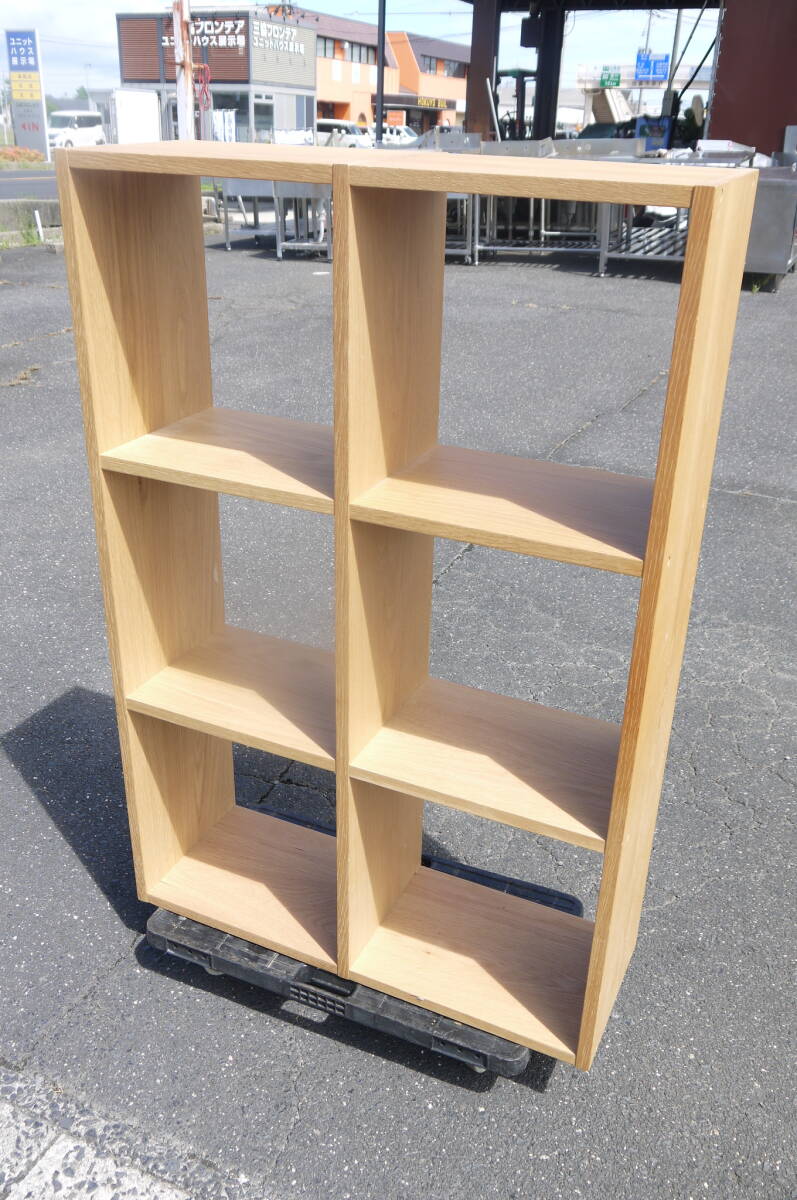 子供部屋の収納にピッタリ 無印良品/MUJI｜タモ材オープンシェルフ 2×3