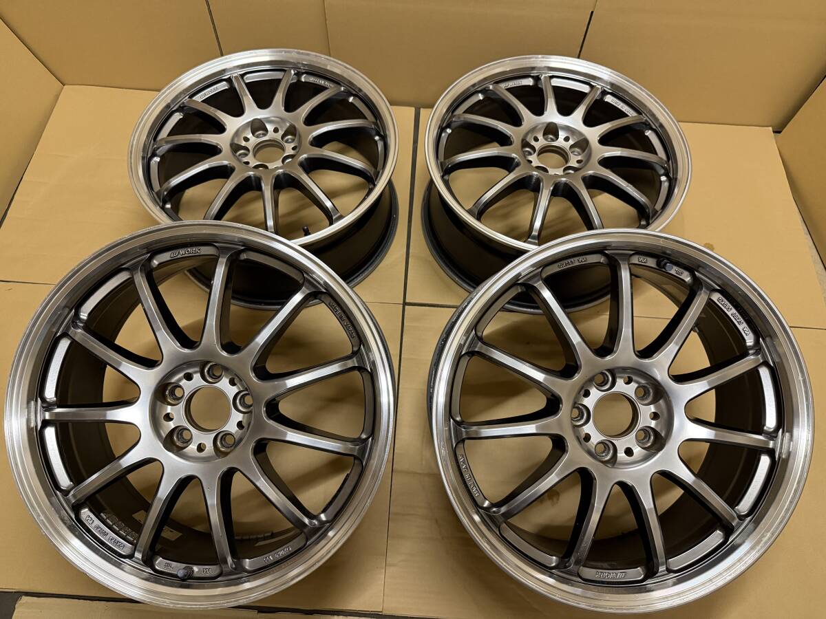 WORK EMOTION 11R 18インチ7.5Jオフセット+53 タイヤサイズ225/40 4本
