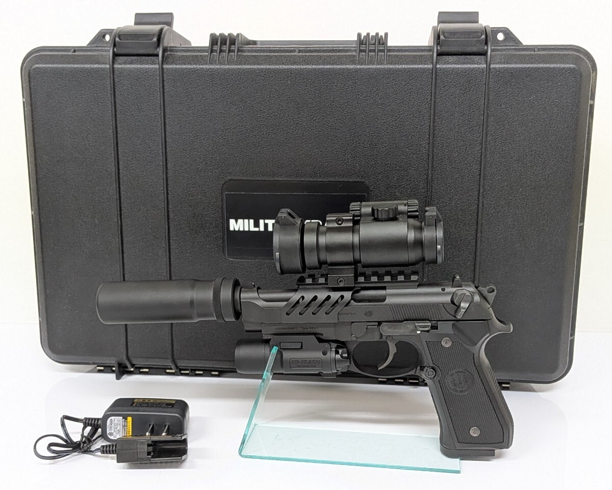 電動ハンドガン マルイ 93R ロングバレル カスタム リポ バッテリー