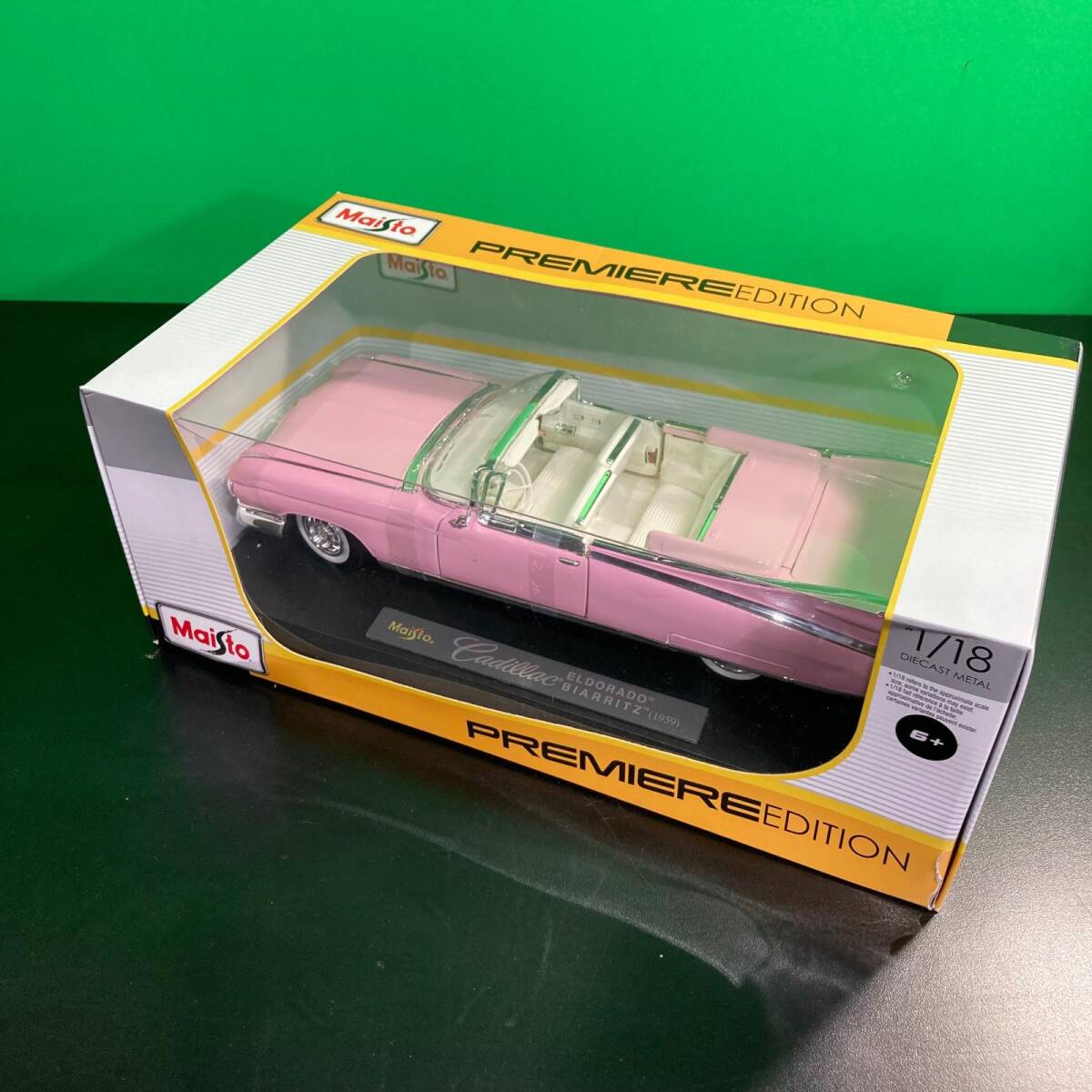 同梱不可】中古品 イチコー ブリキ 車 キャデラック エルドラド 赤
