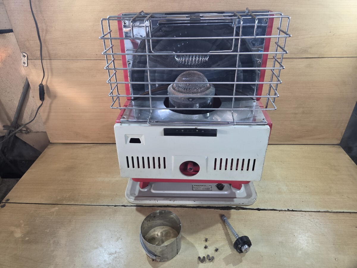 中古】FUJIKAフジカ ペット 石油ストーブKSP-222K 赤 整備済みの落札