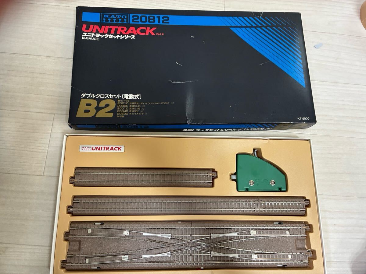 現状渡し HOゲージ用レール 複線両渡りポイント/ダブルクロス KATO