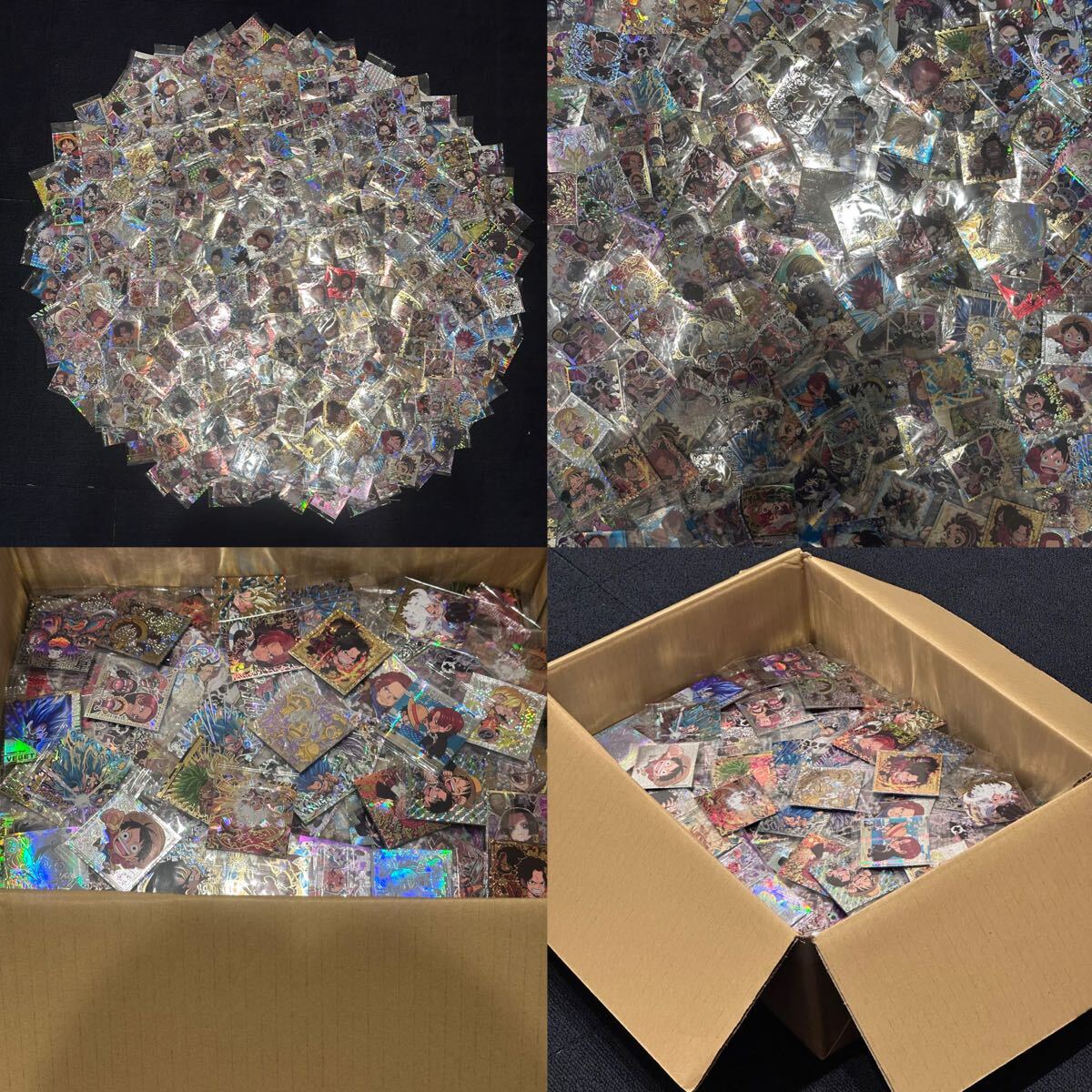 中古】ドラゴンボール×ワンピース コラボ 森永ウエハース カード