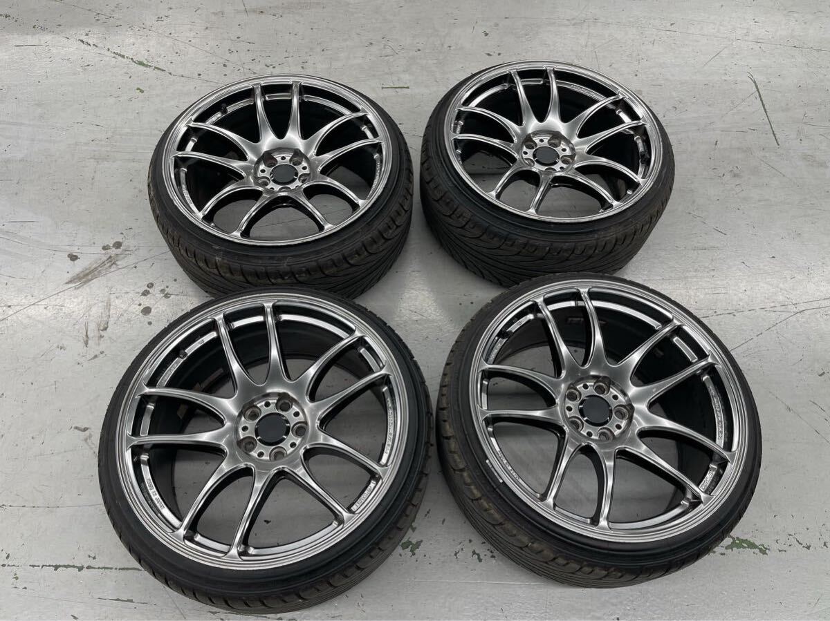 中古】WORK EMOTION D9R 18インチ 8.5J ＋47 ＋32 P CD100 ZN6 ZC6等に