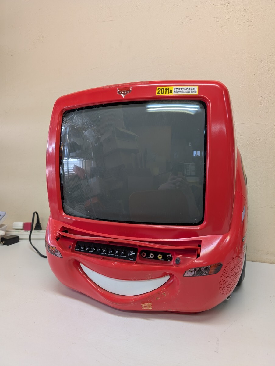 中古】☆限定品☆ □カーズ DVDコンボ ディズニー 14型ブラウン管TV