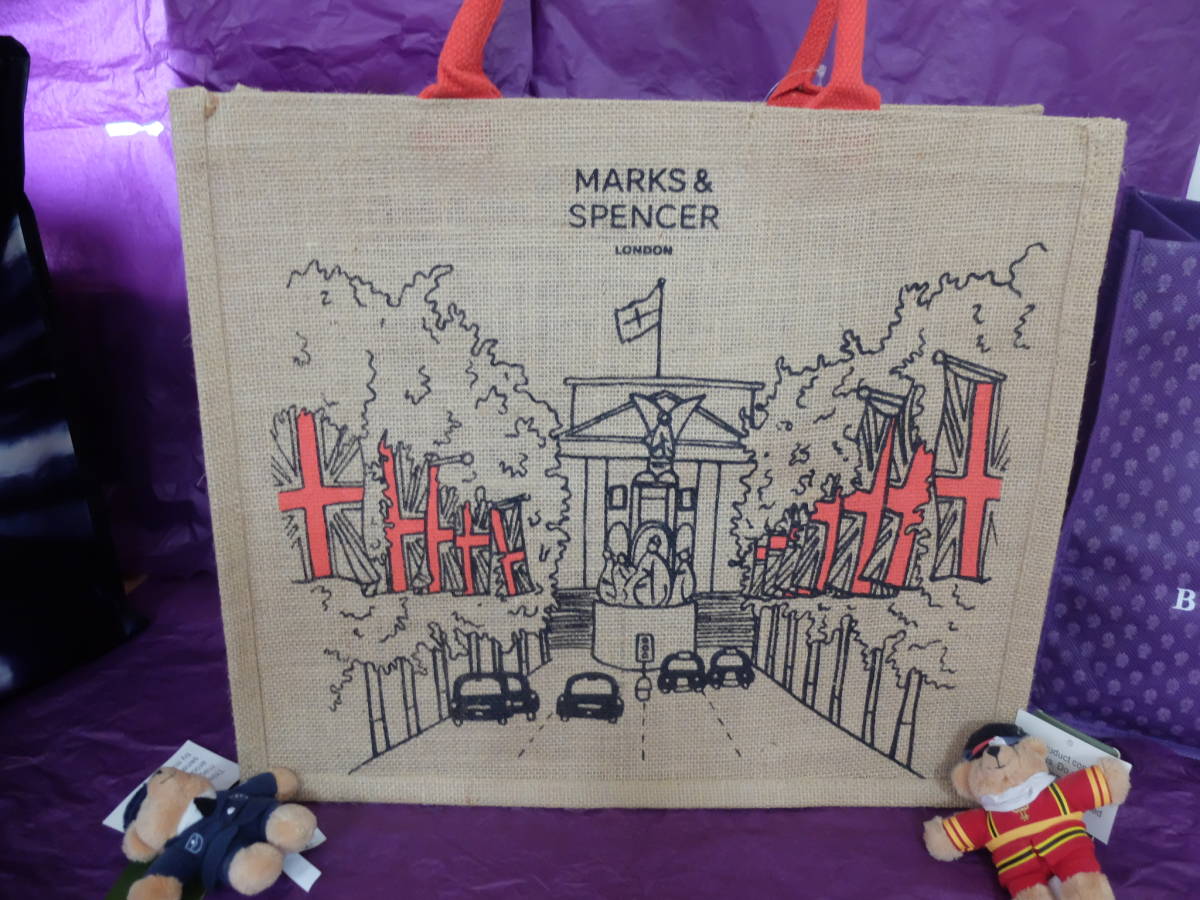 新品 完売品 バッキンガム宮殿へ続く道 ザ マルthe Mall 王室のパレードルートのジュートバッグ マークス スペンサー の落札情報詳細 ヤフオク落札価格情報 オークフリー スマートフォン版