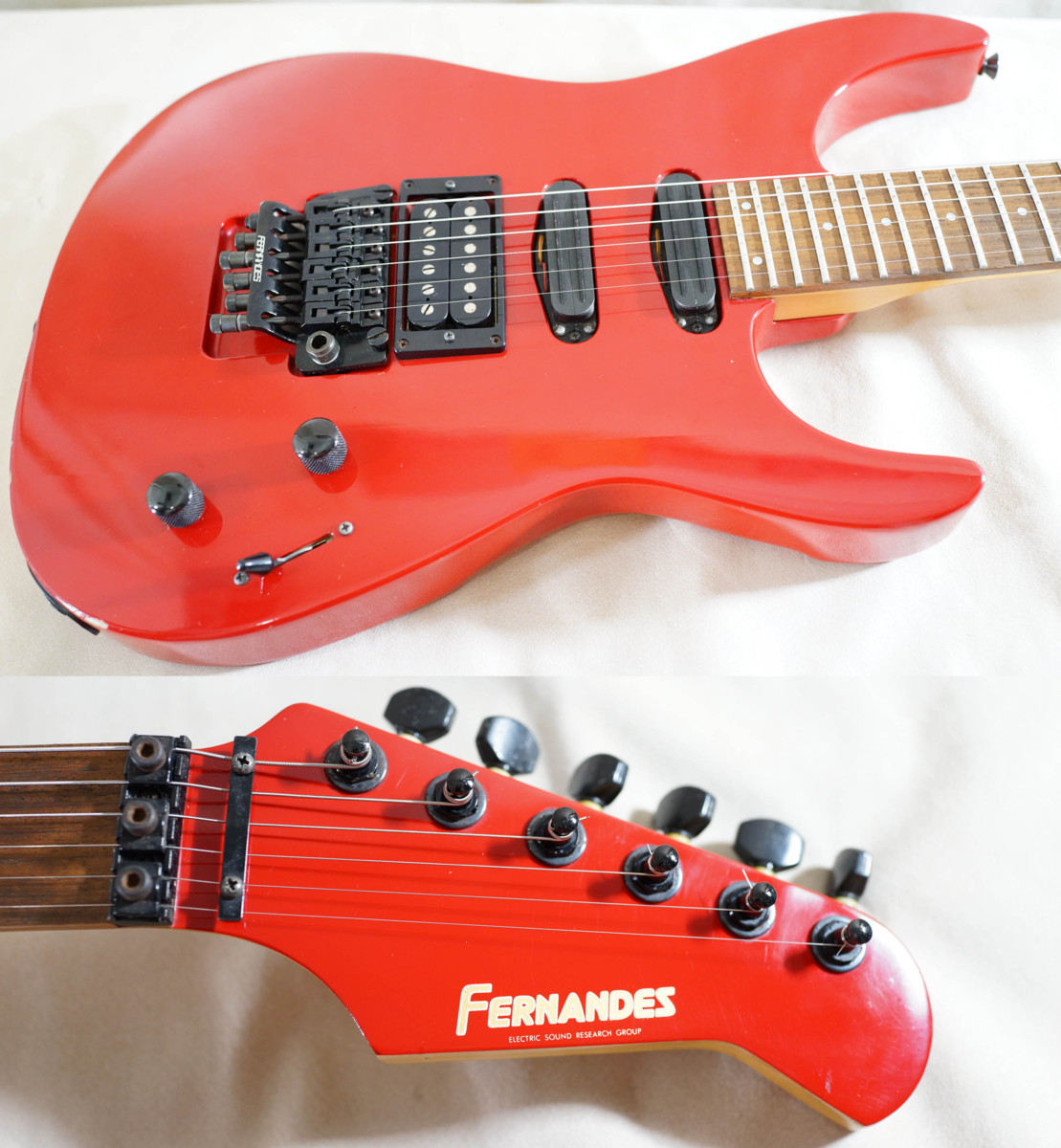 ☆FERNANDES☆REVOLVER FR-65 RED SSHピックアップ 90年代 状態良好