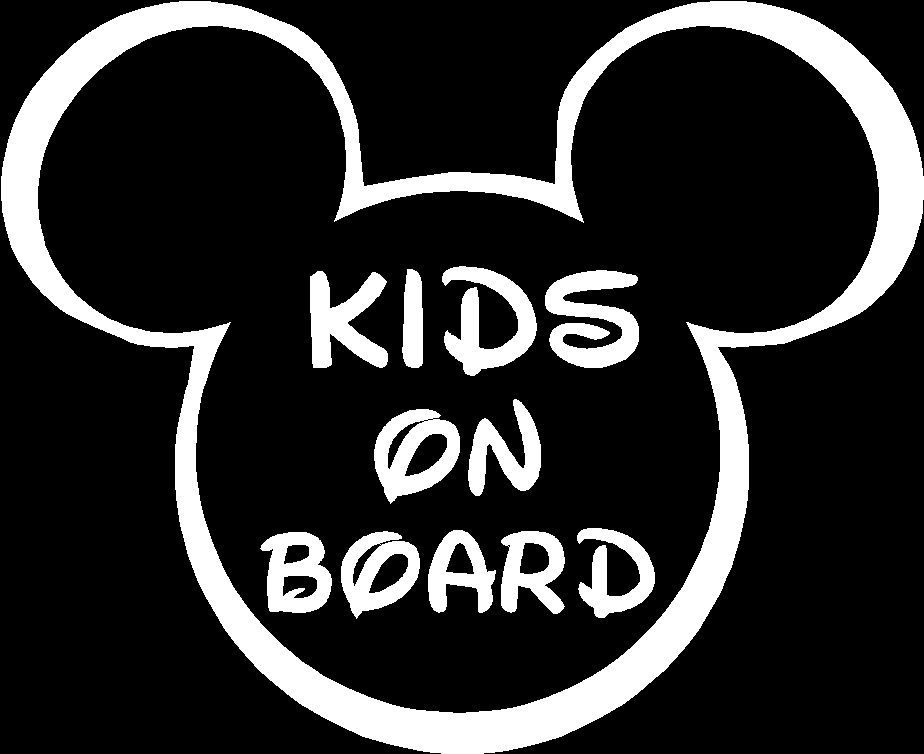 Kids In Car ミッキー カッティングステッカー 看板版 子供が乗っています 安い