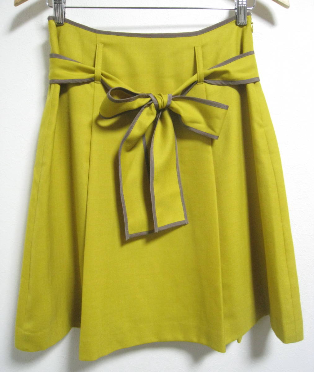 Rubyrivet ルビーリベット リボンベルト フレアスカート レディース サイズ38 イエロー の落札情報詳細 ヤフオク落札価格情報 オークフリー スマートフォン版