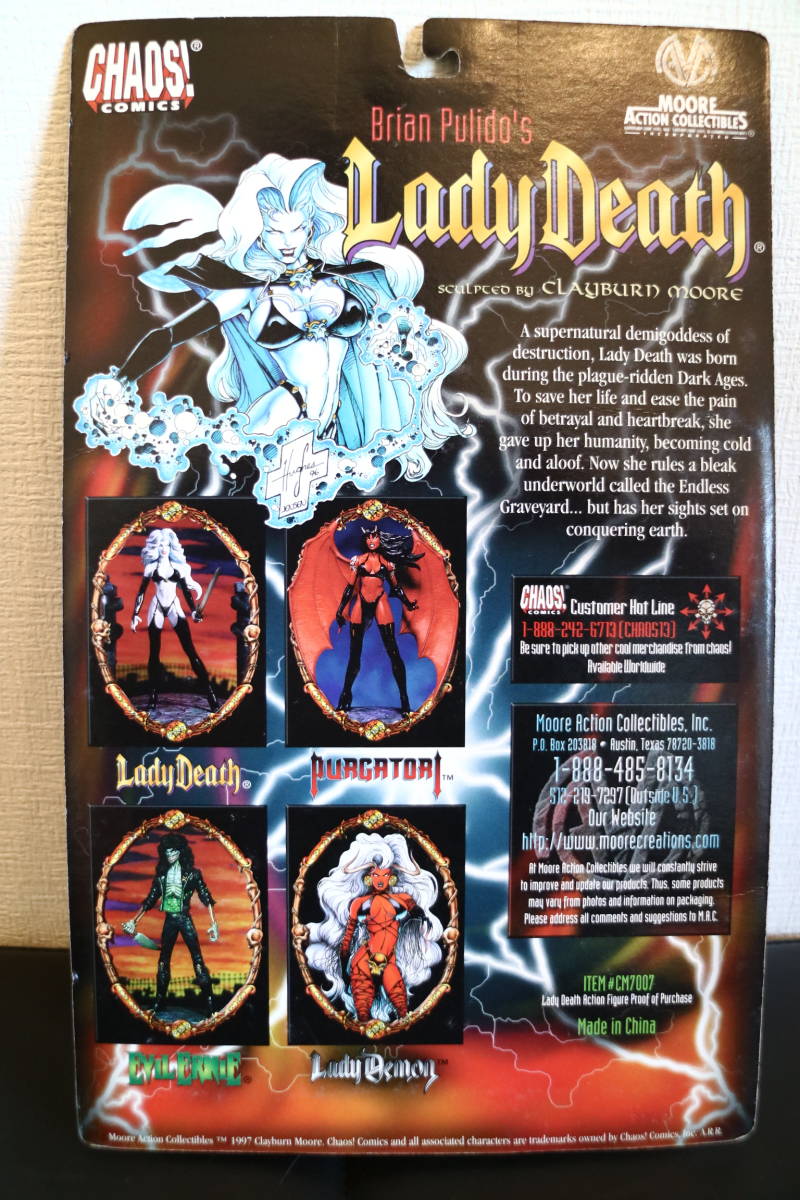 新品 Lady Death レディデス Chrome Edition クロムエディション Brian Pulido S Chaos Comics Moore ムーア アクション フィギュア 激レア の落札情報詳細 ヤフオク落札価格情報 オークフリー スマートフォン版