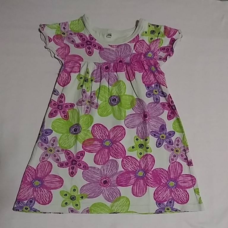 送料198円 Used 半袖 ワンピース 110 ワンピ 西松屋 女の子 花柄 キッズ 子供服 女児 半袖ワンピース フラワー の落札情報詳細 ヤフオク落札価格情報 オークフリー スマートフォン版