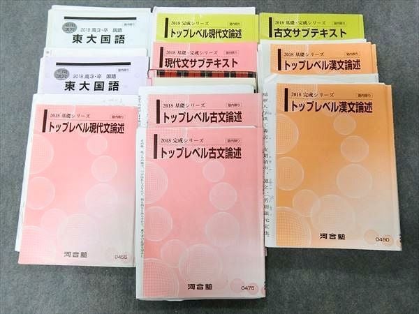 河合塾 トップレベル古文論述、トップレベル漢文論述 1年分
