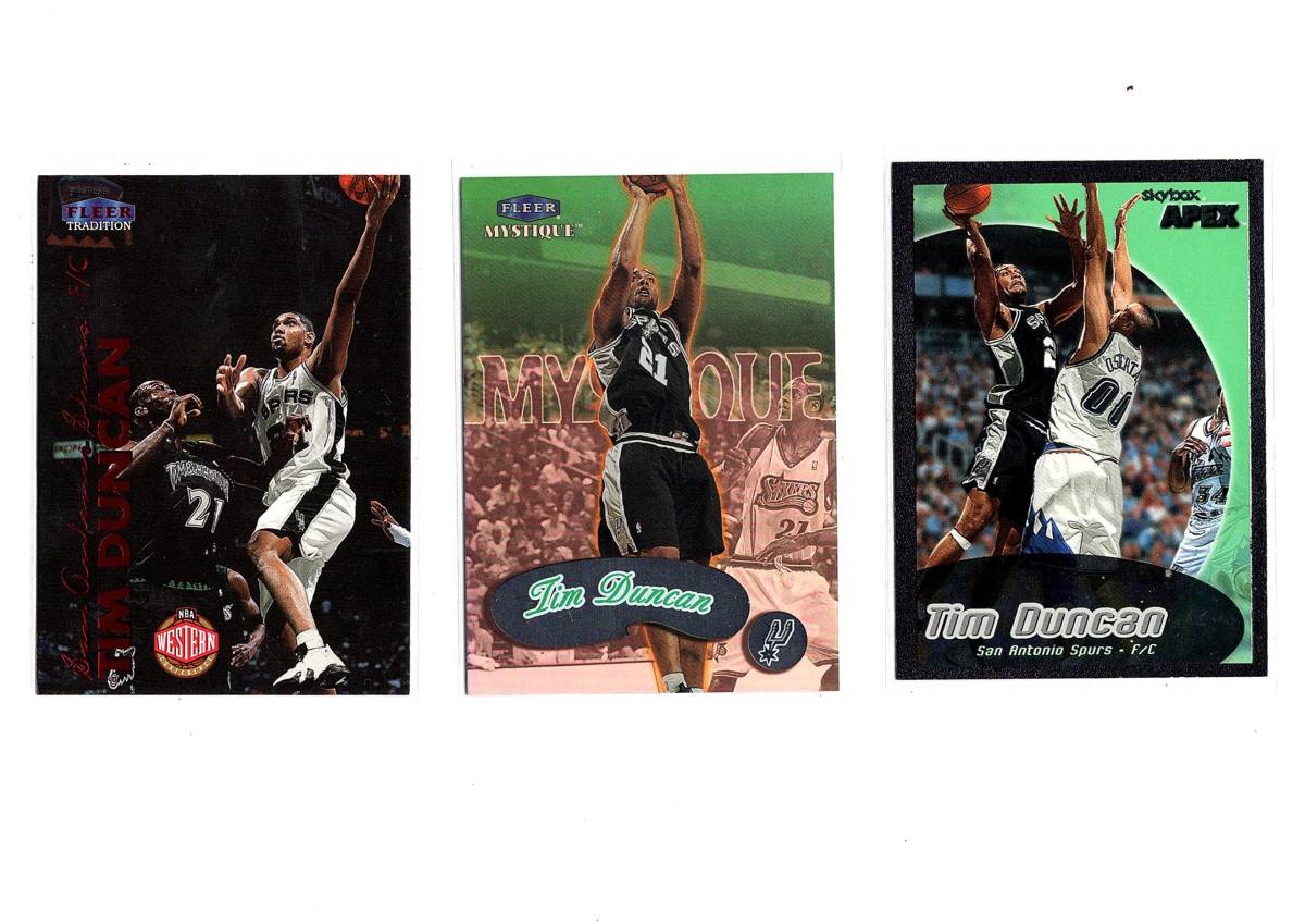 【未使用】NBA 9900 Fleer Sky Box Tim Duncan ティム・ダンカン 3種セット 新品ミント状態品 の落札情報詳細