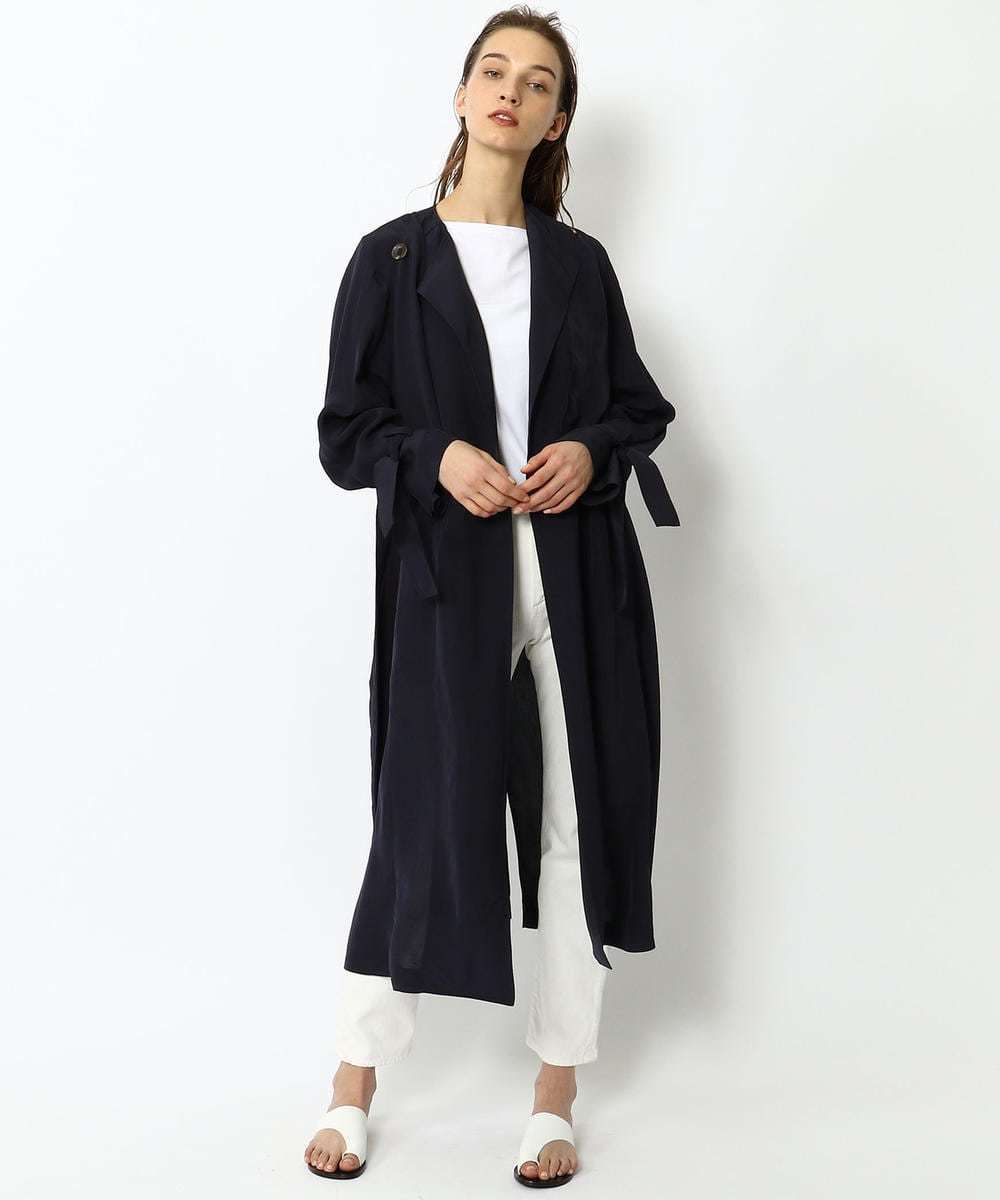 新品 未使用 19 Galerie Vie ギャルリーヴィー ドライレーヨン ノーカラートレンチコート コート 36 の落札情報詳細 ヤフオク落札価格情報 オークフリー スマートフォン版