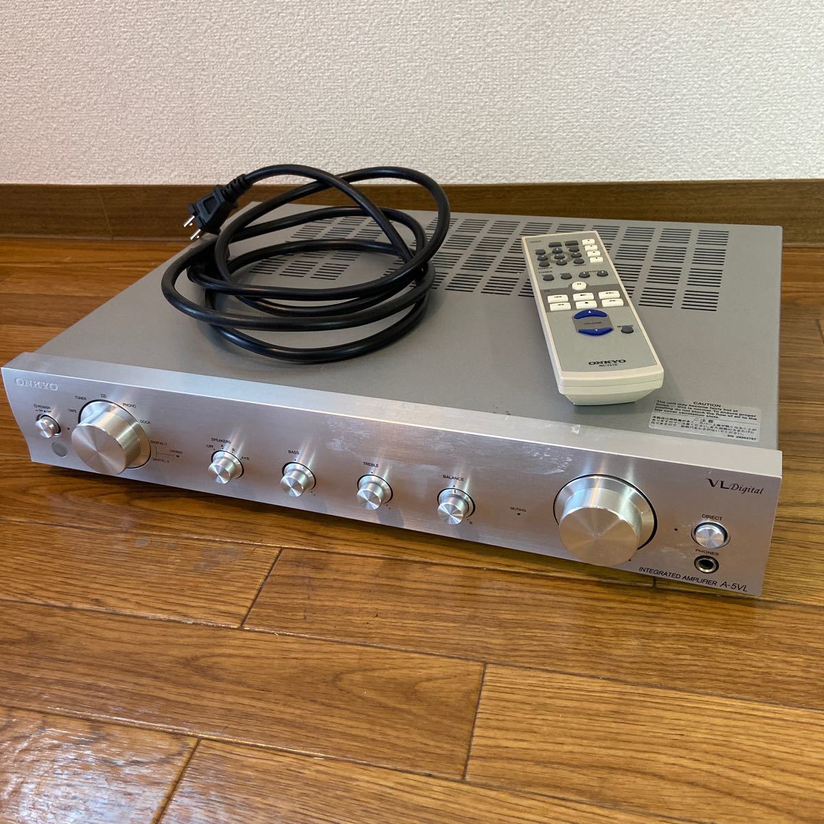 ONKYO オンキョー デジタル プリメインアンプ A-5VL リモコン RC-751S