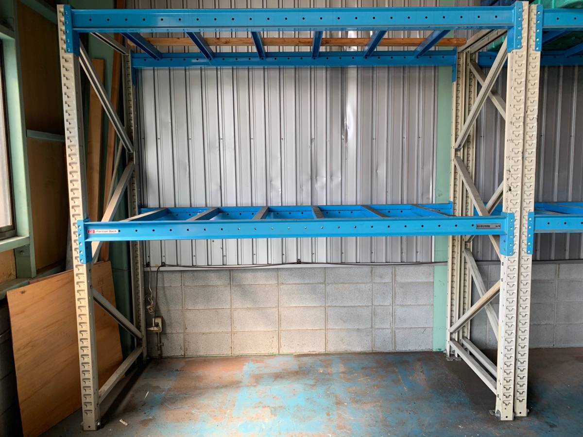 TOYOTA トヨタ L&F パレットラック Partner Rack 最大等分布荷重2000kg／段 [3台セット]の落札情報詳細 ...