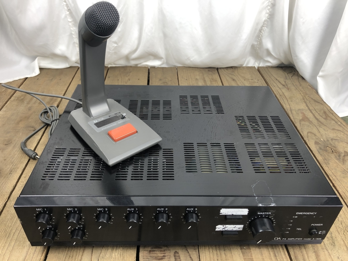 中古】TOA PA-アンプ A-1806 93美品✨ TOA A-1806 PA AMPLIFIER PA