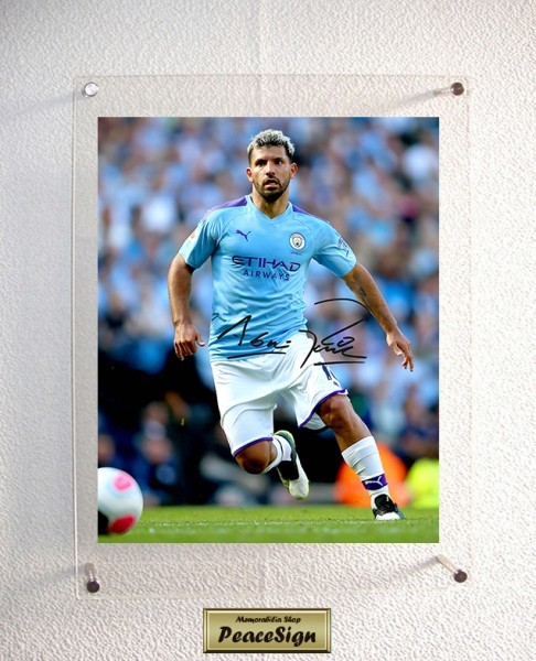 【SURPRISE】直筆サイン◆ セルヒオ・アグエロ ◆ マンチェスター・シティ ★送料無料★彡 証明書付セルヒオ・アグエロ 直筆サイン入ユニフォーム