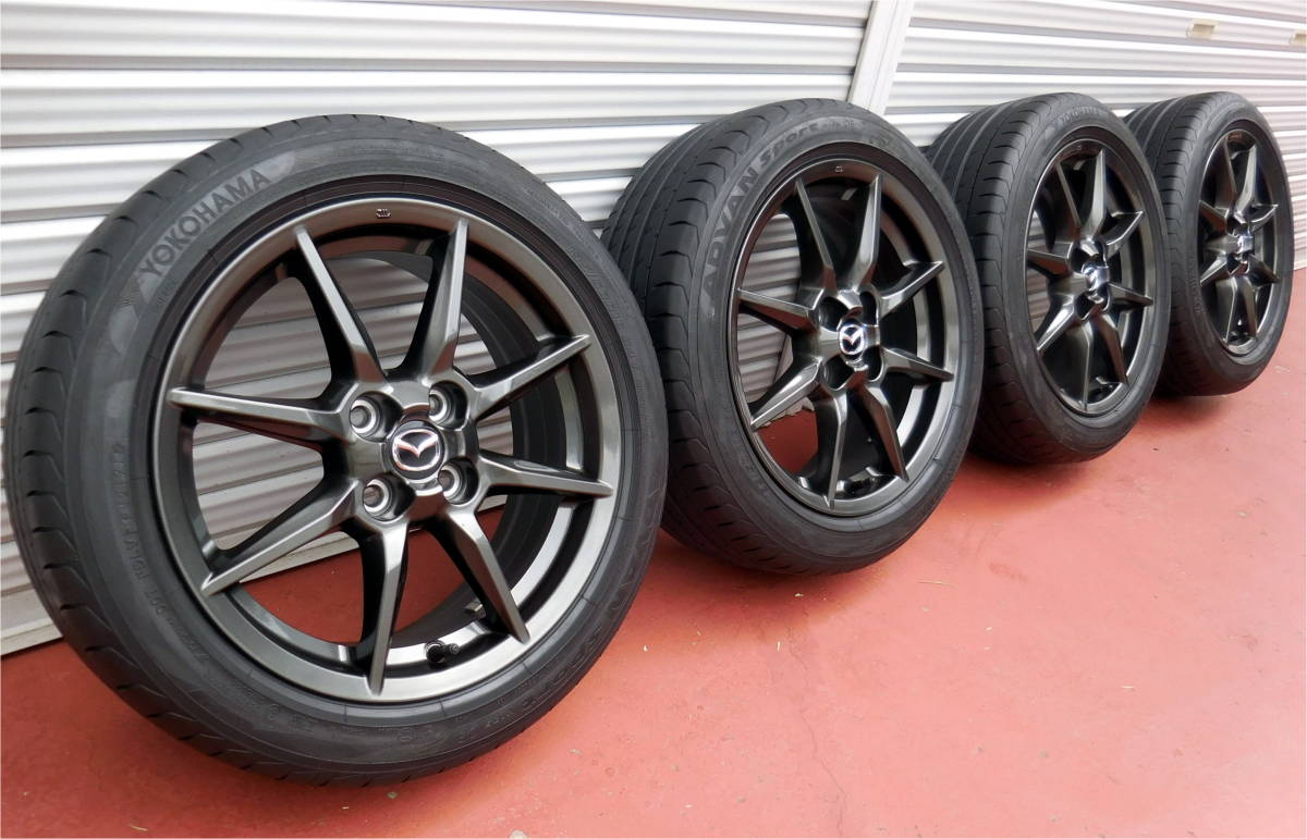 Refrainさん専用④バリ山！NDロードスター純正16インチ195/50R16 ☆超美品！マツダ ND ロードスター純正アルミホイール & バリ山！ADVAN
