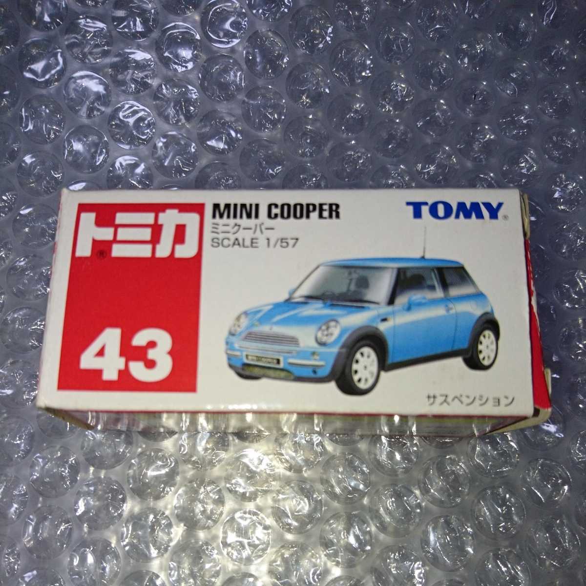 絶版トミカ No 43 ミニクーパー 水色 中国製 箱にイタミあり Bmw Mini Cooper の落札情報詳細 ヤフオク落札価格情報 オークフリー スマートフォン版