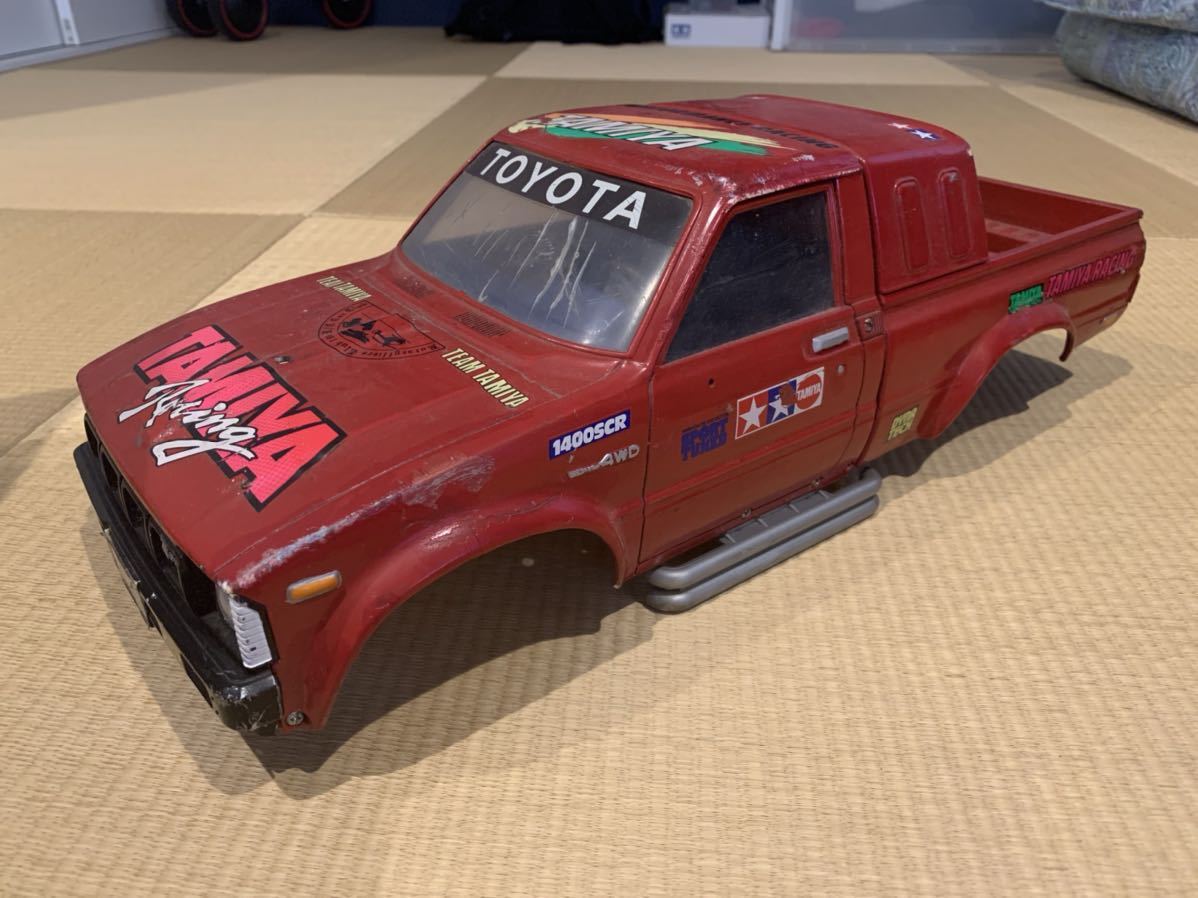 中古、使用感あり！]タミヤ ハイラックス ハイリフト ボディ ラジコン