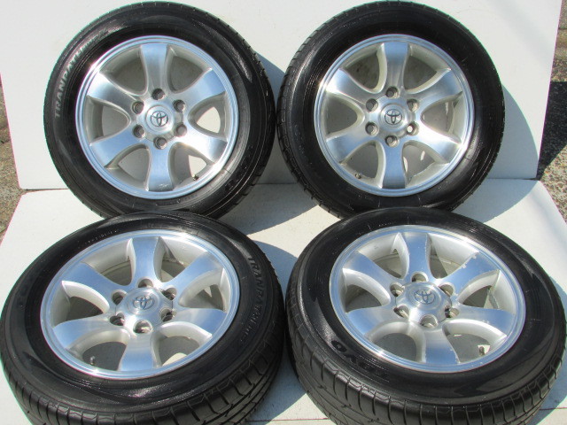 トヨタ純正 プラド ハイエース流用 PCD139.7 6穴 215/60R17 トヨタ純正 プラド ハイエース流用 PCD139.7 6穴 215/60R17 150プラド