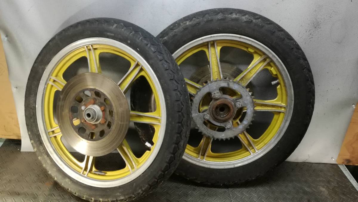 送料込み　nsr50 前後ホイール　ブレーキディスク　スプロケセット 送料込み nsr50 前後ホイール ブレーキディスク スプロケセット