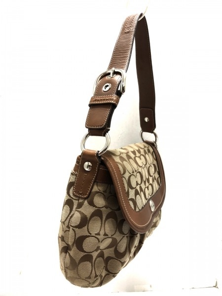 COACH(コーチ) ショルダーバッグ ソーホープリーテッドシグネチャー F13739 アイボリー×イエロー ジャガード×エナメル（レザー） COACH - COACH(コーチ) ショルダーバッグ ソーホープリーテッド