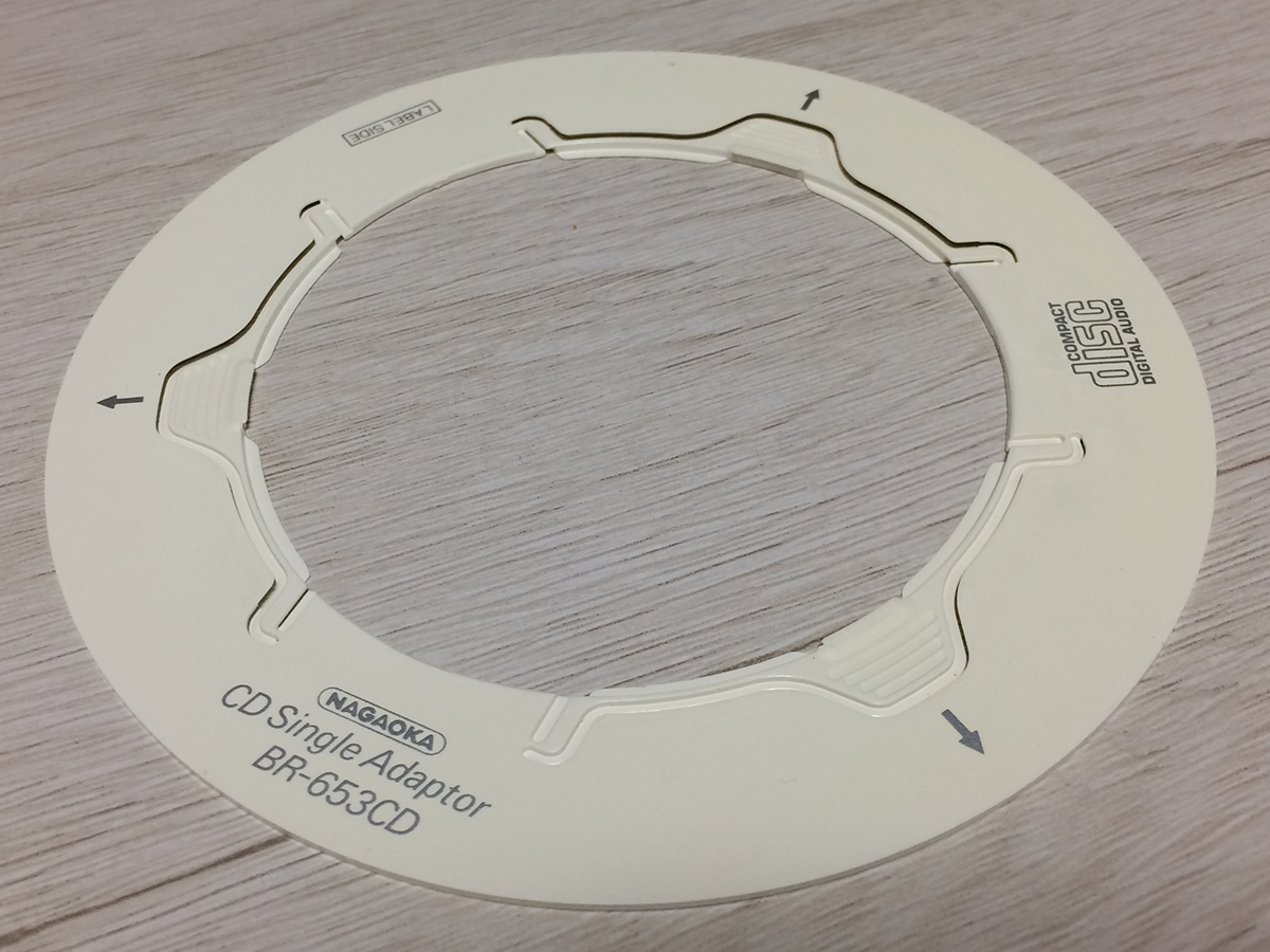 NAGAOKA★CDシングルアダプター BR-653CD 新品＆中古２枚Set CDS