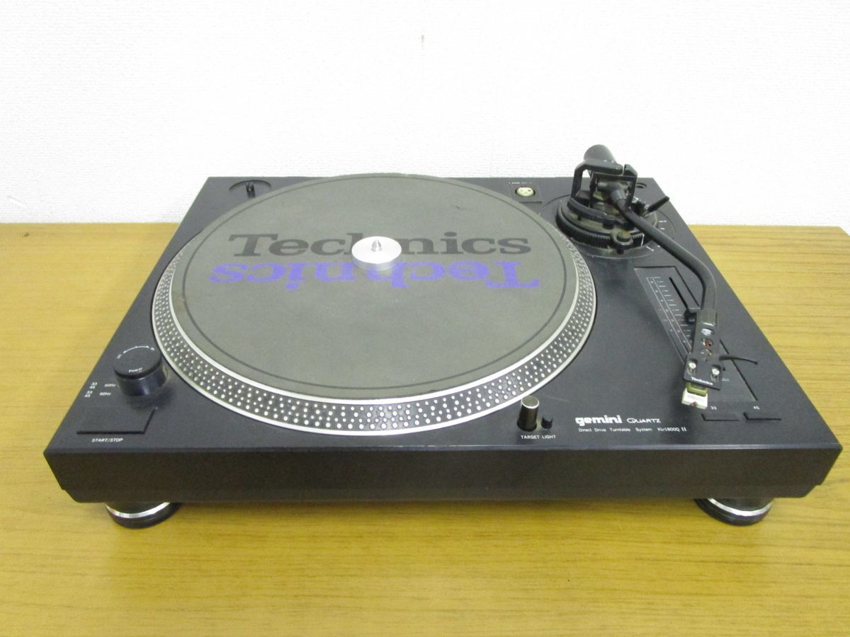 □01)【同梱不可】Gemini XL-1800Q II/DJターンテーブル/レコード