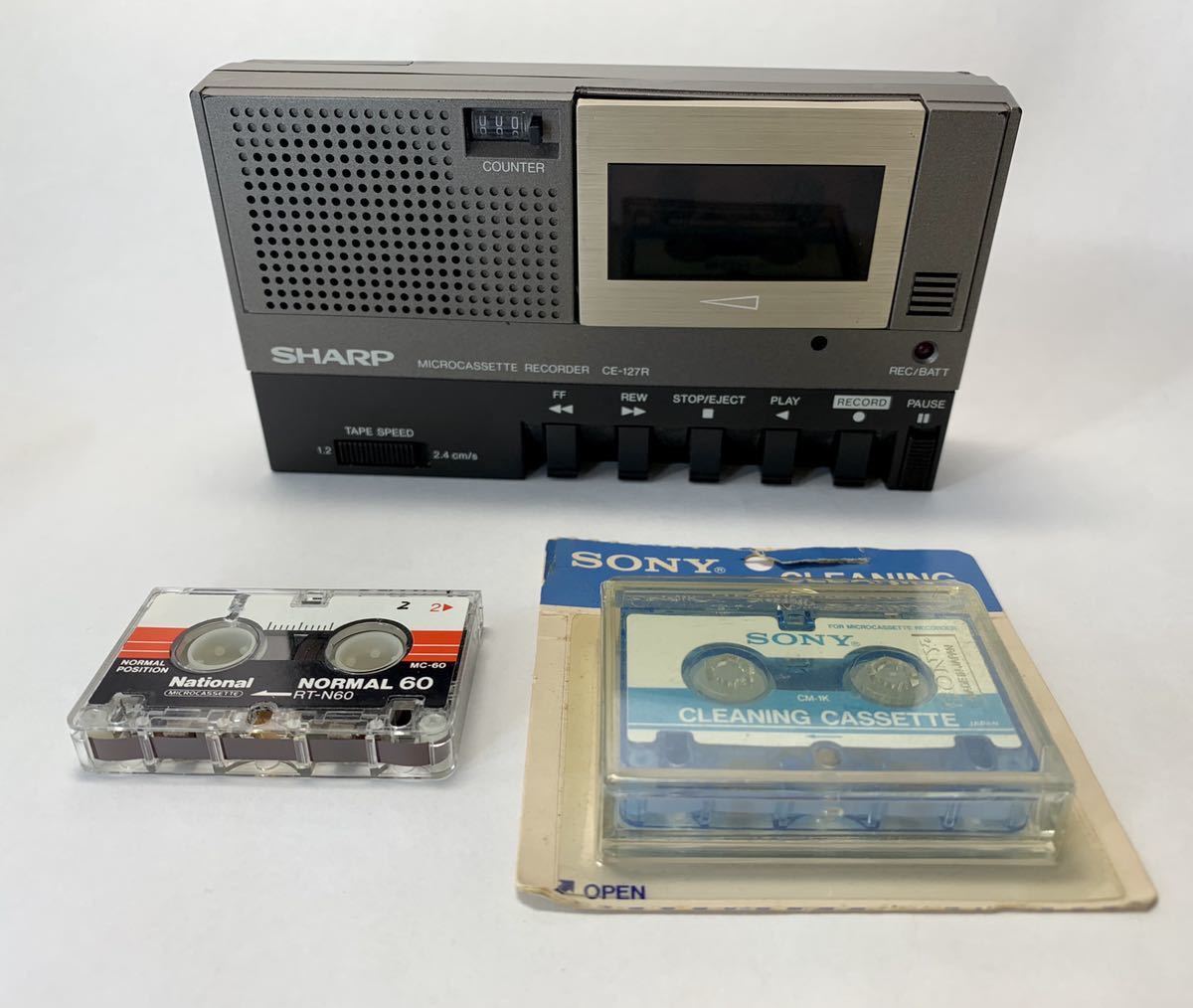 SHARP マイクロカセットレコーダー CE-127R アンティーク