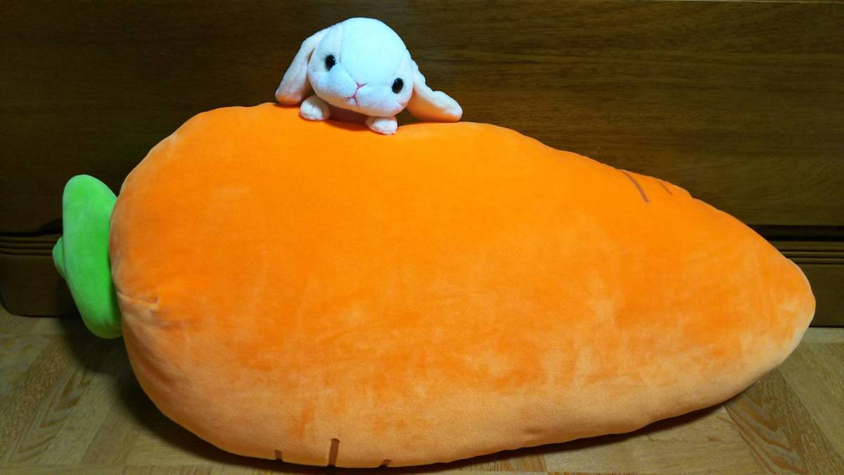 新品 ぽてうさろっぴー もちふわにんじんクッション 全2種セット の落札情報詳細 ヤフオク落札価格情報 オークフリー スマートフォン版