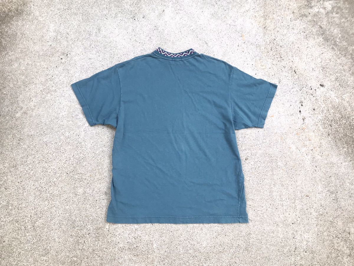 黒タグ仕様 80s USA製 STUSSY モックネックTシャツ Lサイズ