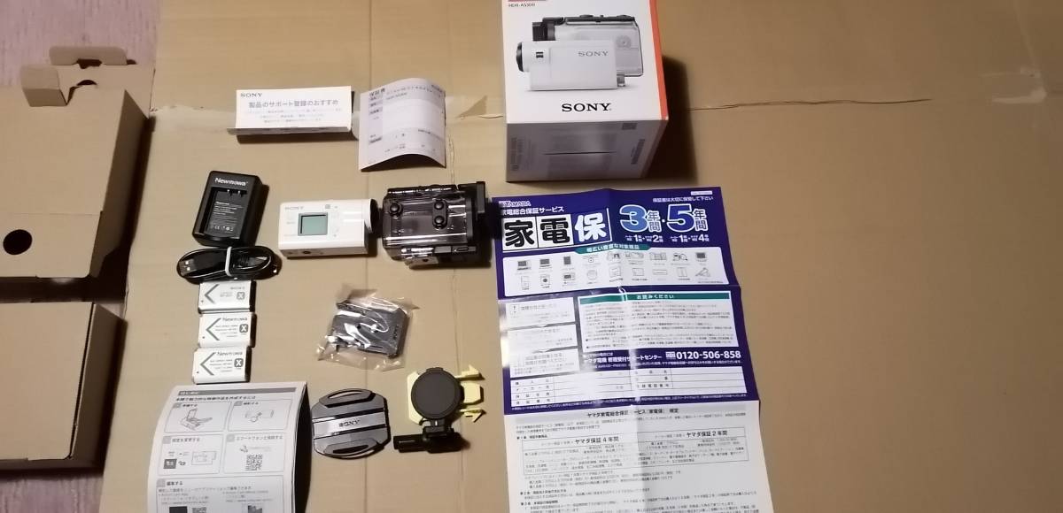Sony アクションカメラ Hdr As300 美品 バッテリー3個とヘルメットマウント 5年保証つき の落札情報詳細 ヤフオク落札価格情報 オークフリー