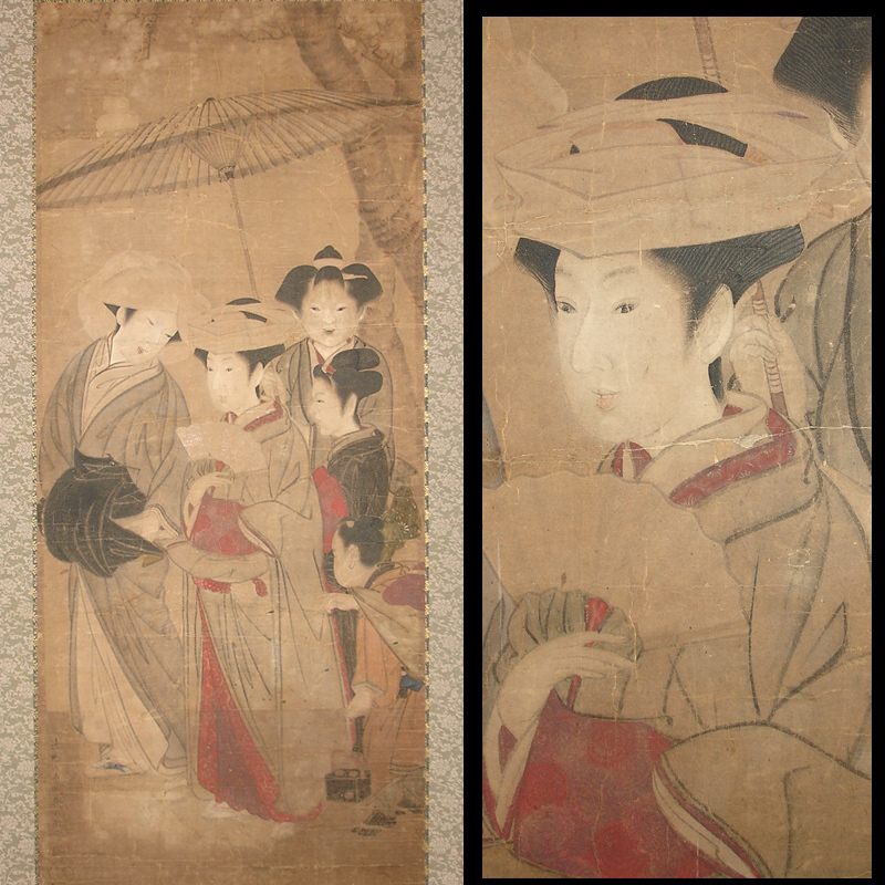 祇園井特（ぎおんせいとく 1755-1815） 美人大首絵 祇園井特（ぎおんせいとく 1755-1815） 美人大首絵（大首絵