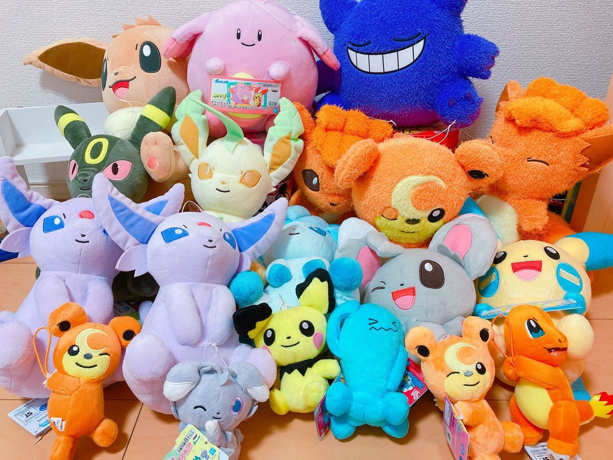 ピカチュウ イーブイ ぬいぐるみセット（ピカチュウとイーブイの