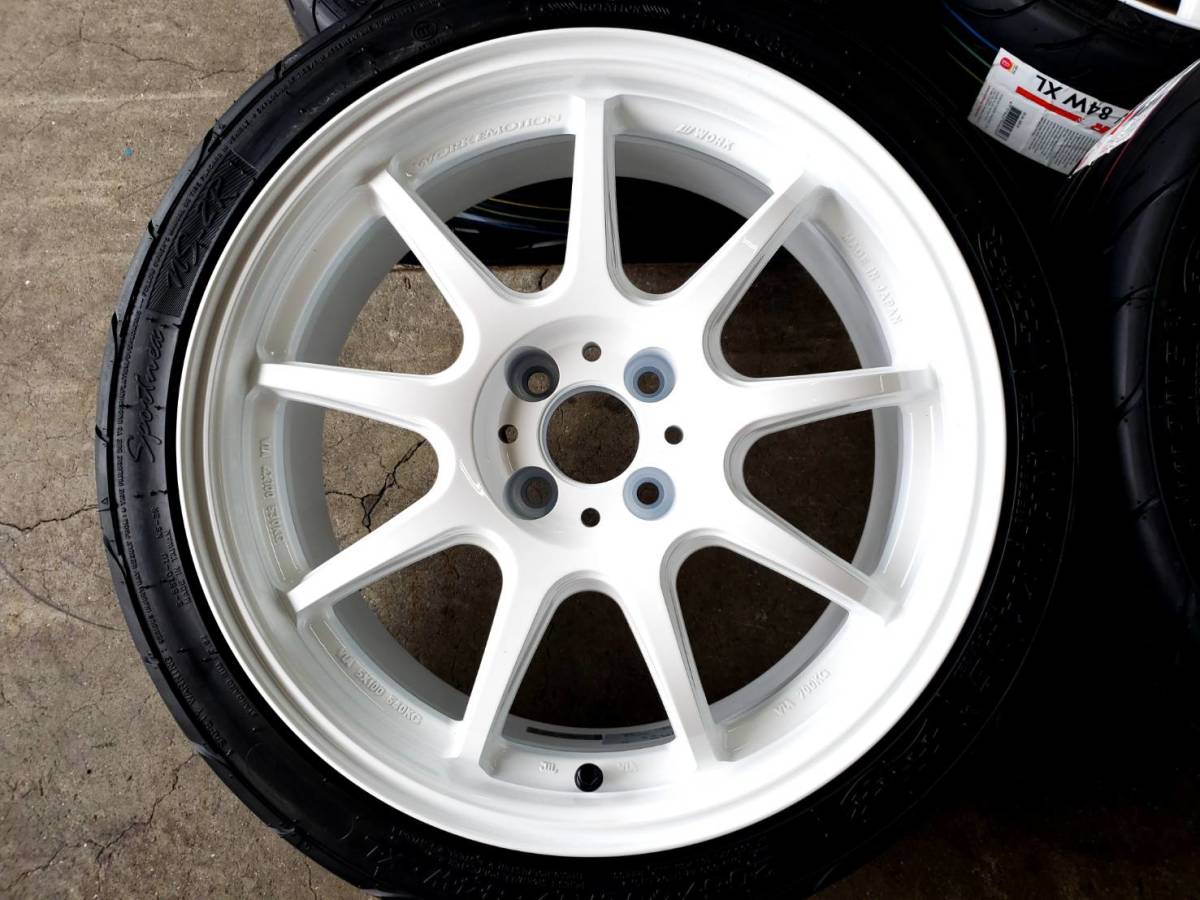 新品】☆WORK☆EMOTION D9R 17inc 7J ET38 4H100 ハイグリップタイヤ 