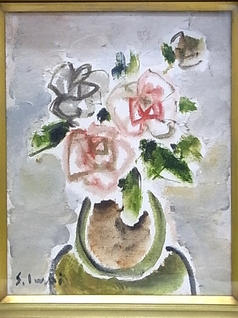 油彩F3静物画ウイスキー原画