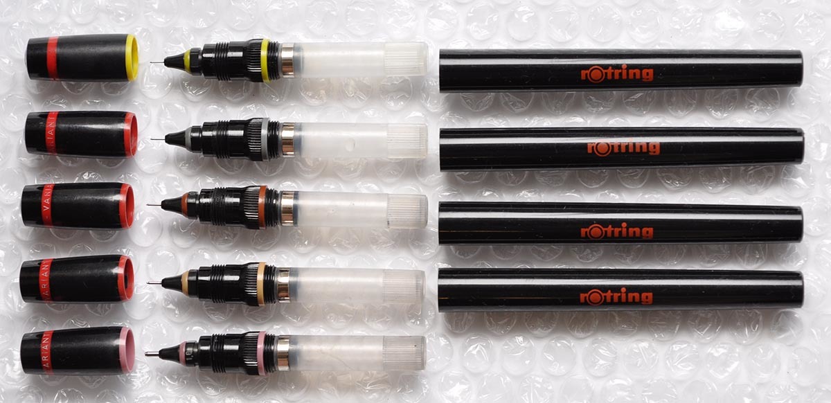 廃番希少 洗浄済み ロットリング 製図ペン バリアント rotring variant