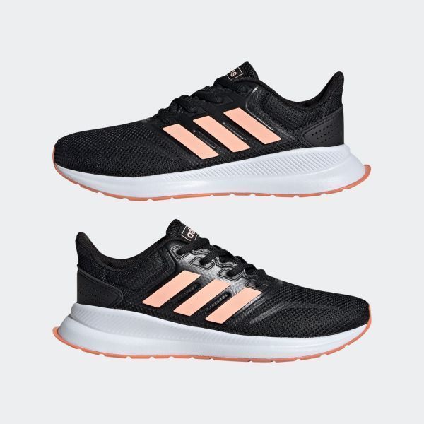 新品 新品 アディダスランファルコン 靴 スニーカー 25 5 黒 ピンク 子供用 の落札情報詳細 ヤフオク落札価格情報 オークフリー スマートフォン版