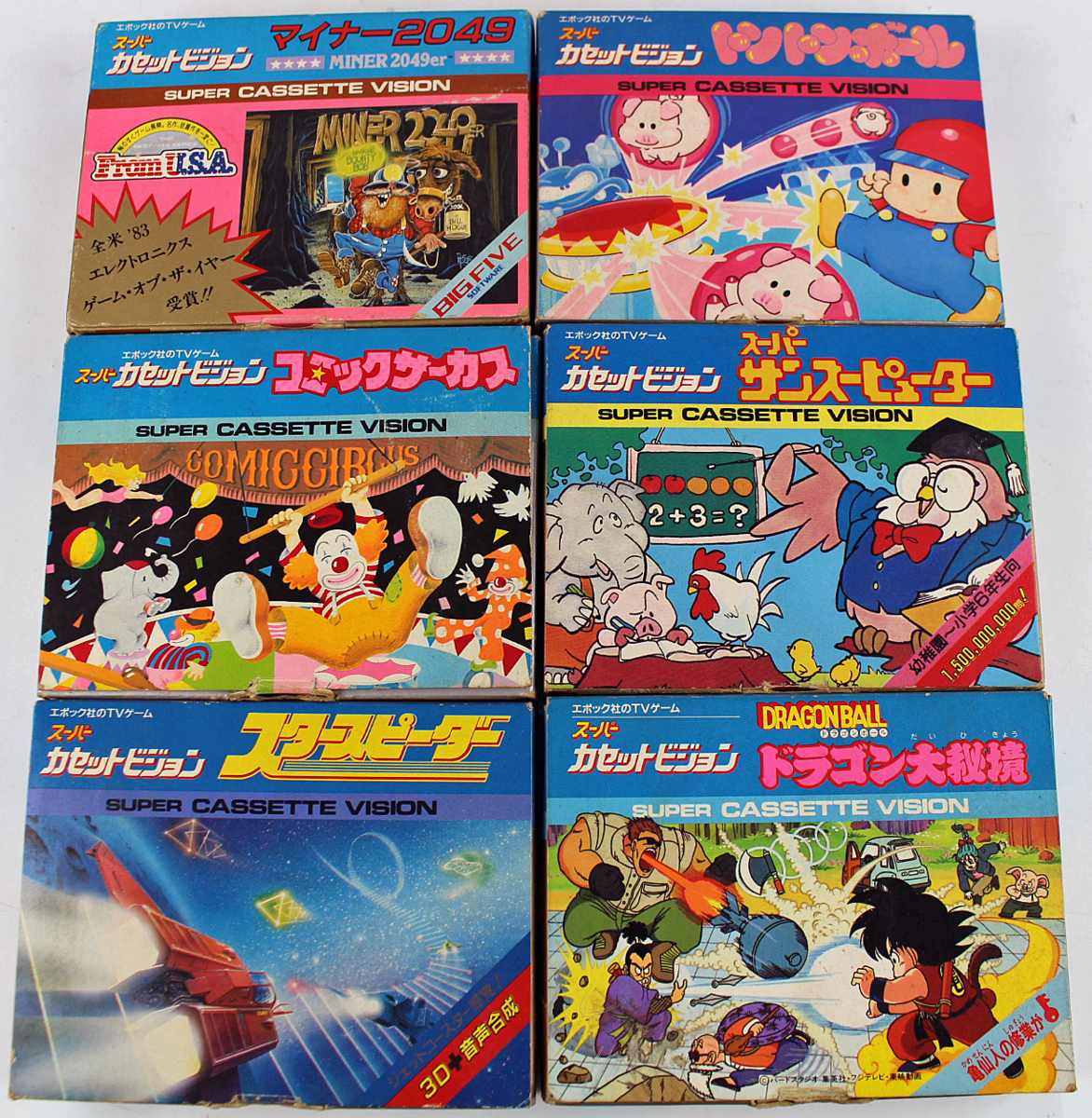 ♪ジャンク品♪スーパーカセットビジョン ソフト 6本セット 『マイナー