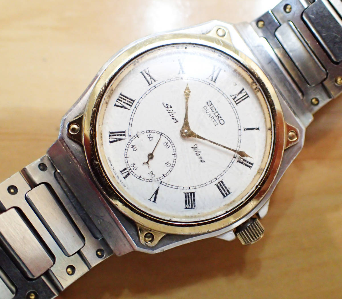貴重/純正ブレス付き セイコー/SEIKO ◇Silver Wave/シルバーウェーブ