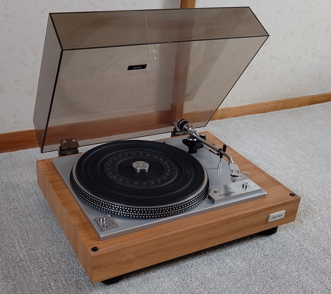 中古 ジャンク 東芝AUREX ターンテーブル AX-700 DX ステレオレコード