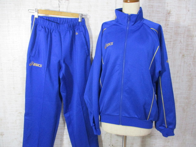 新品】1円 体操服 奈良育英高等学校 アシックス Lサイズ ブルー 指定