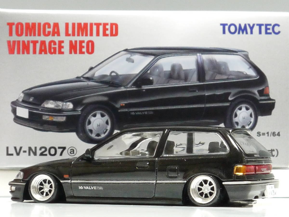 トミカリミテッド改 1/64 ホンダ シビック 25XT (89年式) ワタナベ
