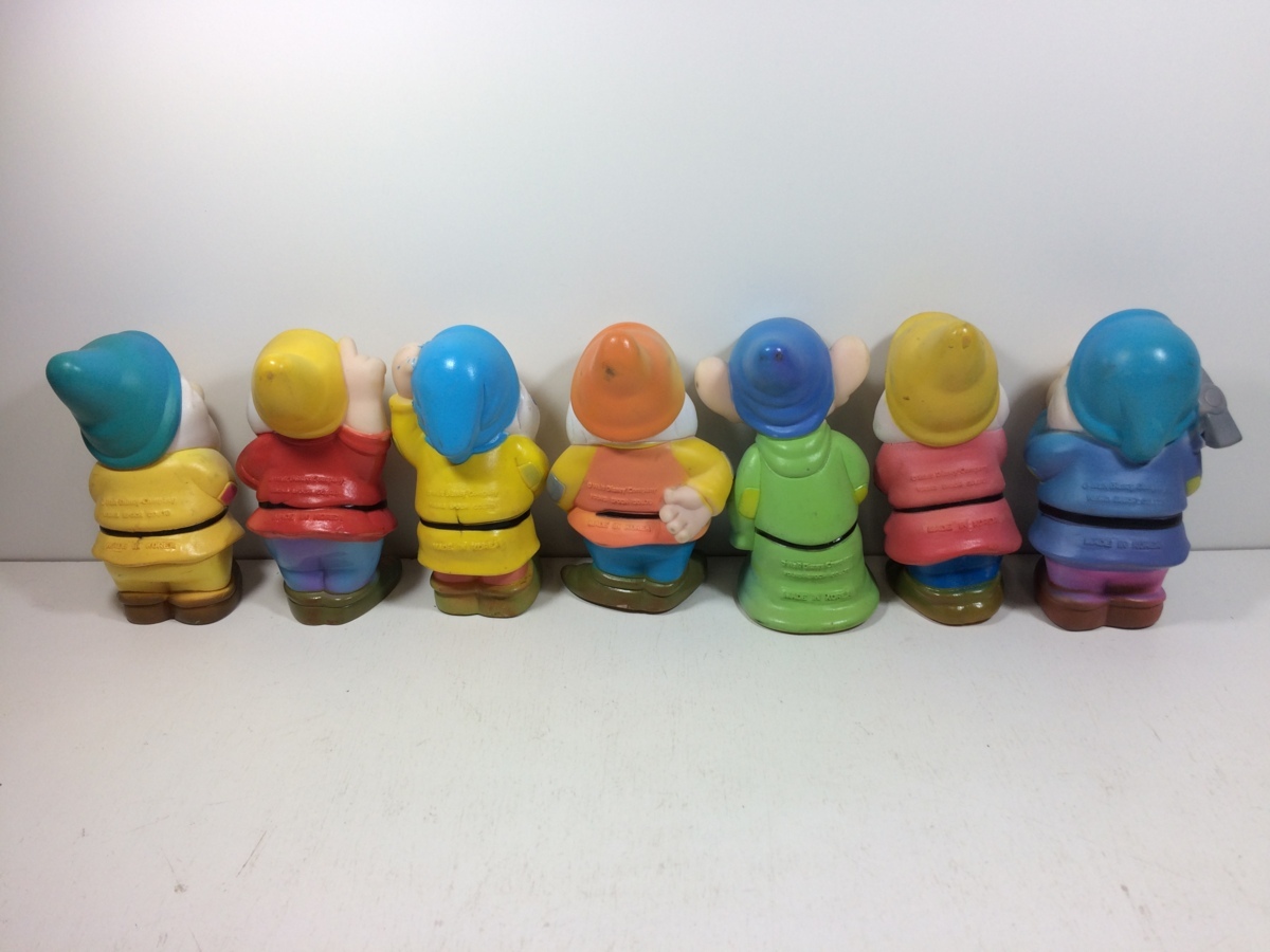 ヤングエポック製 七人の小人 Disney YOUNG EPOCH ヤングエポック社 7人の小人 笛付き ソフビ フィギュア